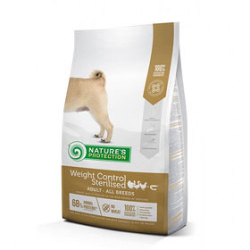 NATURES PROTECTION WEIGHT CONTROL STERILISED POULTRY WITH KRILL ADULT ALL BREED DOG 
